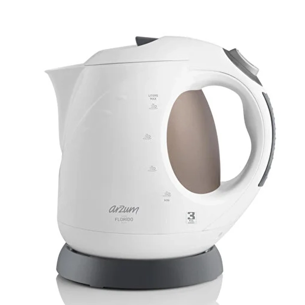 7-6 نسخة Arzum Florido Kettle -White - الصورة 1