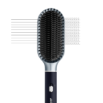 ⁦Arzum Revolution Hair Straightener Brush Ceramic Plate Platinum Gray⁩ - الصورة ⁦2⁩